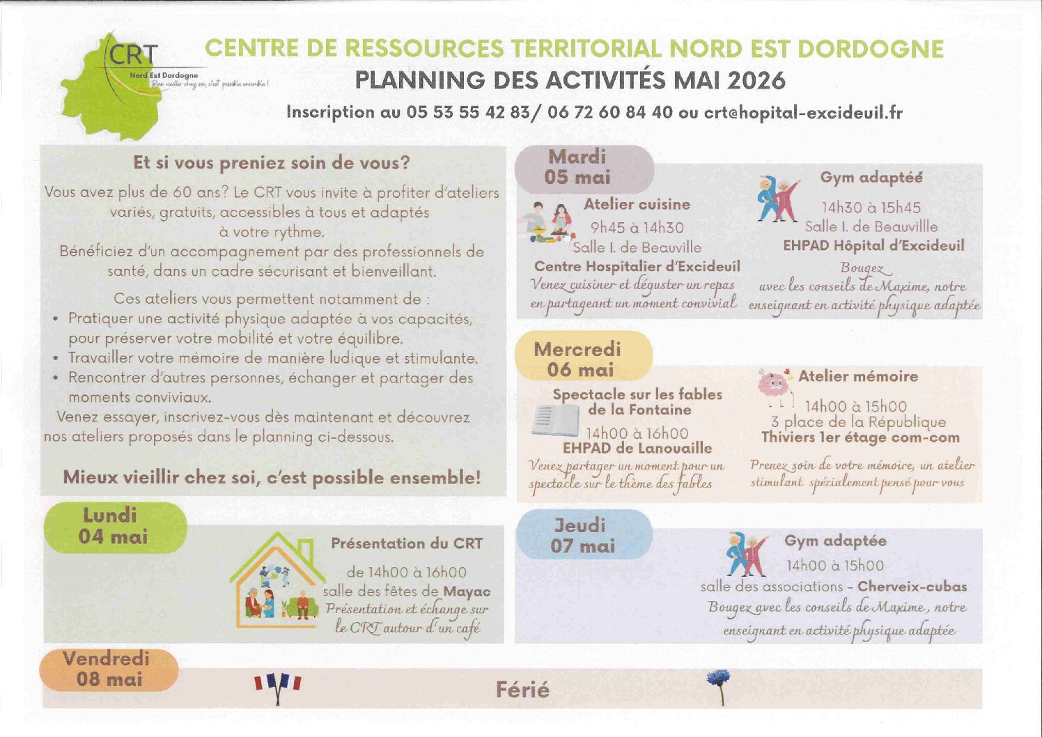 CRT PLANNING DE MAI