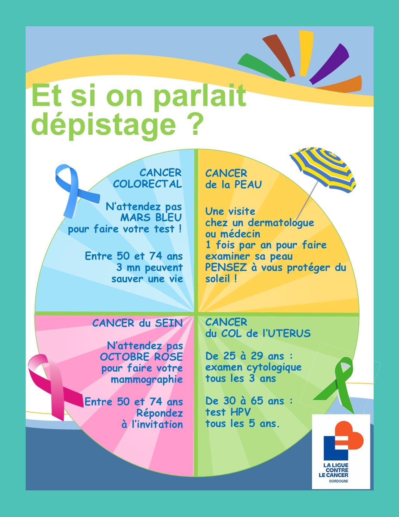Affiche HORS CAMPAGNE depistage